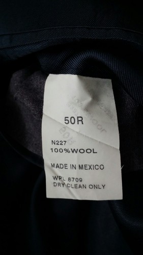 50R BIG Nautica Check Orange Blue Tweed Sport Coat Jacket Blazer WOOL - Picture 6 of 7