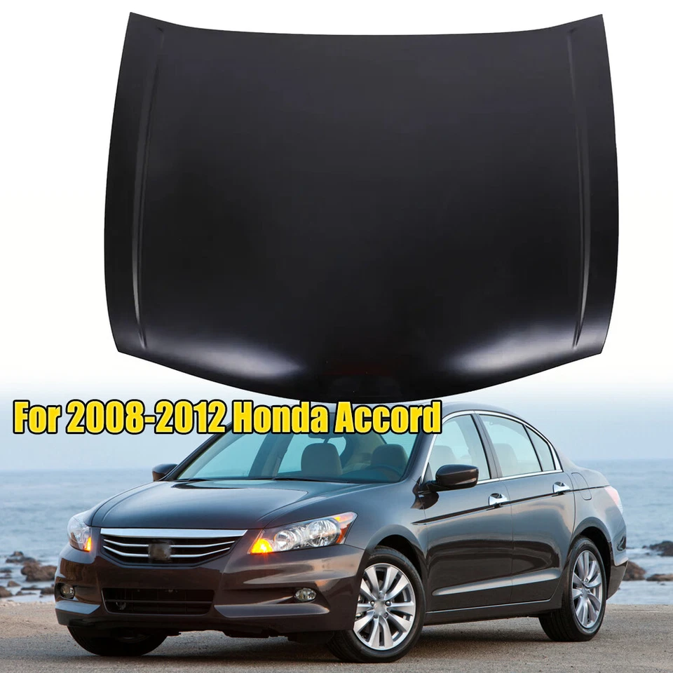 NEW Steel Hood Panel Fit For 2008-2012 Honda Accord Sedan Black # HO1230155 Foto 2 de 4