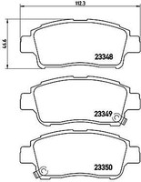 Brembo P 83 050 Bremsbelagsatz, Scheibenbremse FüR Toyota