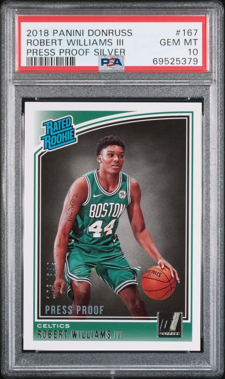 2018 PANINI DONRUSS OPTIC ROBERT WILLIAMS III Press Proof Silver PSA 10