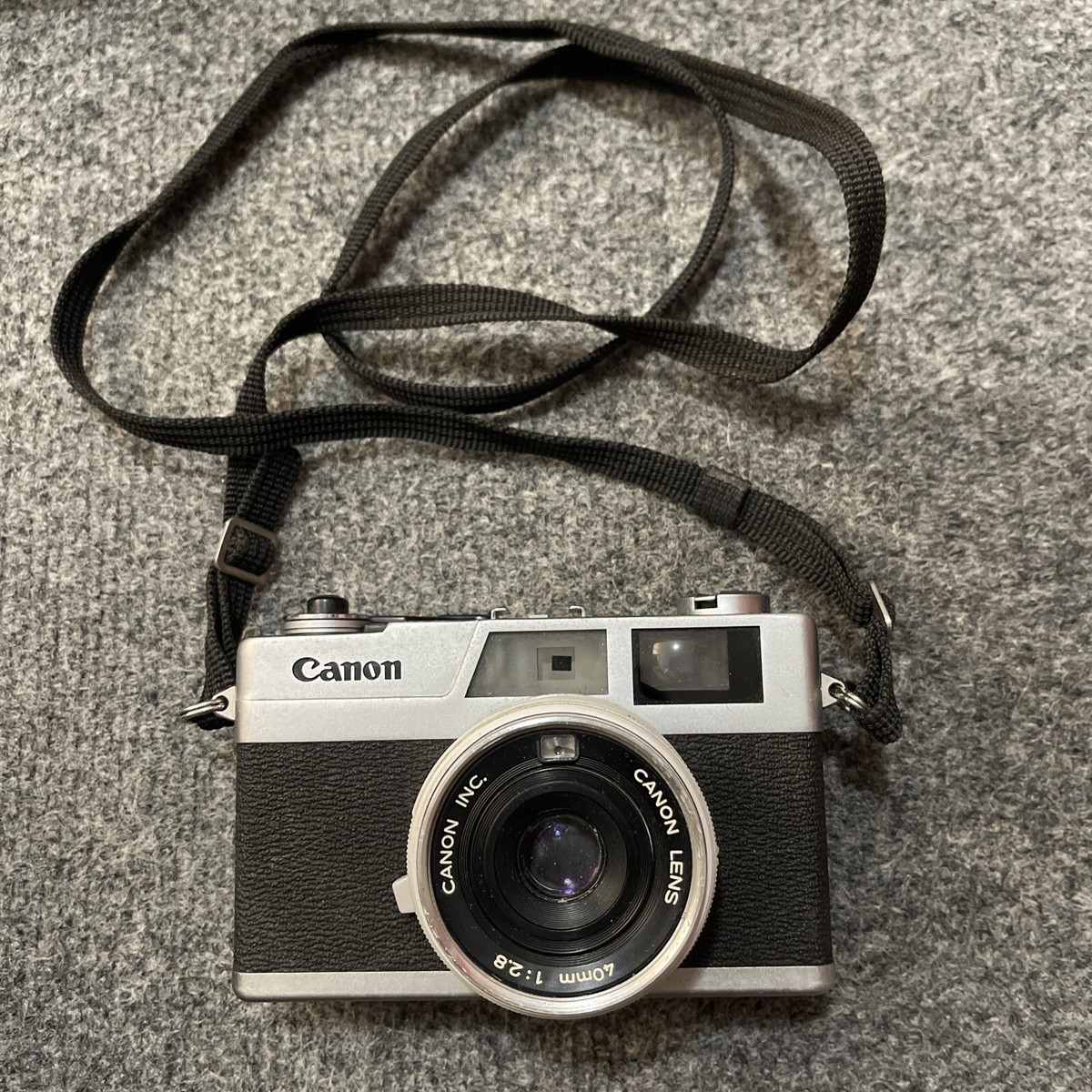 Vintage Canon Camera Canonet 28 For Parts or Repair Untested