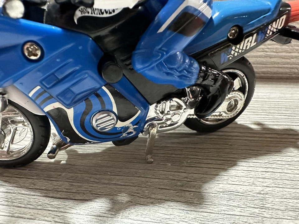 ВИНТАЖНЫЙ 2000 Mattel Hot Wheels Мотоциклетные Гонки *Вихрь* - Изображение 4 из 4