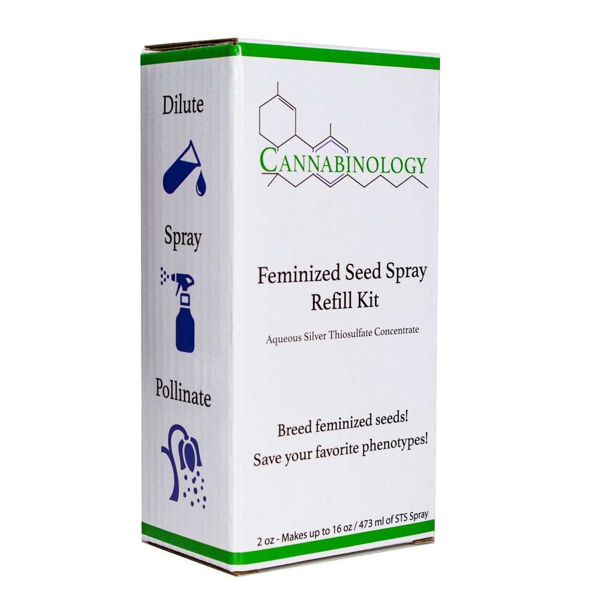 2pack Silver Thiosulfate Solution makes32oz feminized seed spray