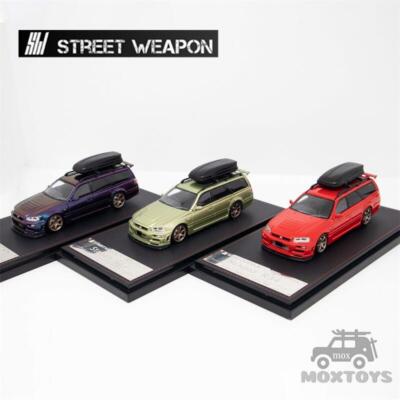 4R-256 Street Weapon 1/64 日産 GTR Stagea Street Weapon 1:64 Nissan Stagea R34 Diecast Model Car | eBay