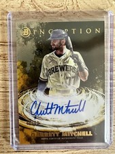 2021 Bowman Inception Primordial Prospects Gold Foil /50 Garrett Mitchell Auto