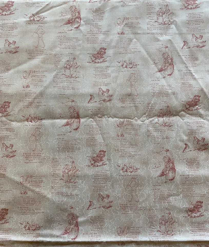 Tela de canción de cuna Clothworks hierro diseños de orquídeas rima infantil rosa por 44” de ancho Foto 2 de 3