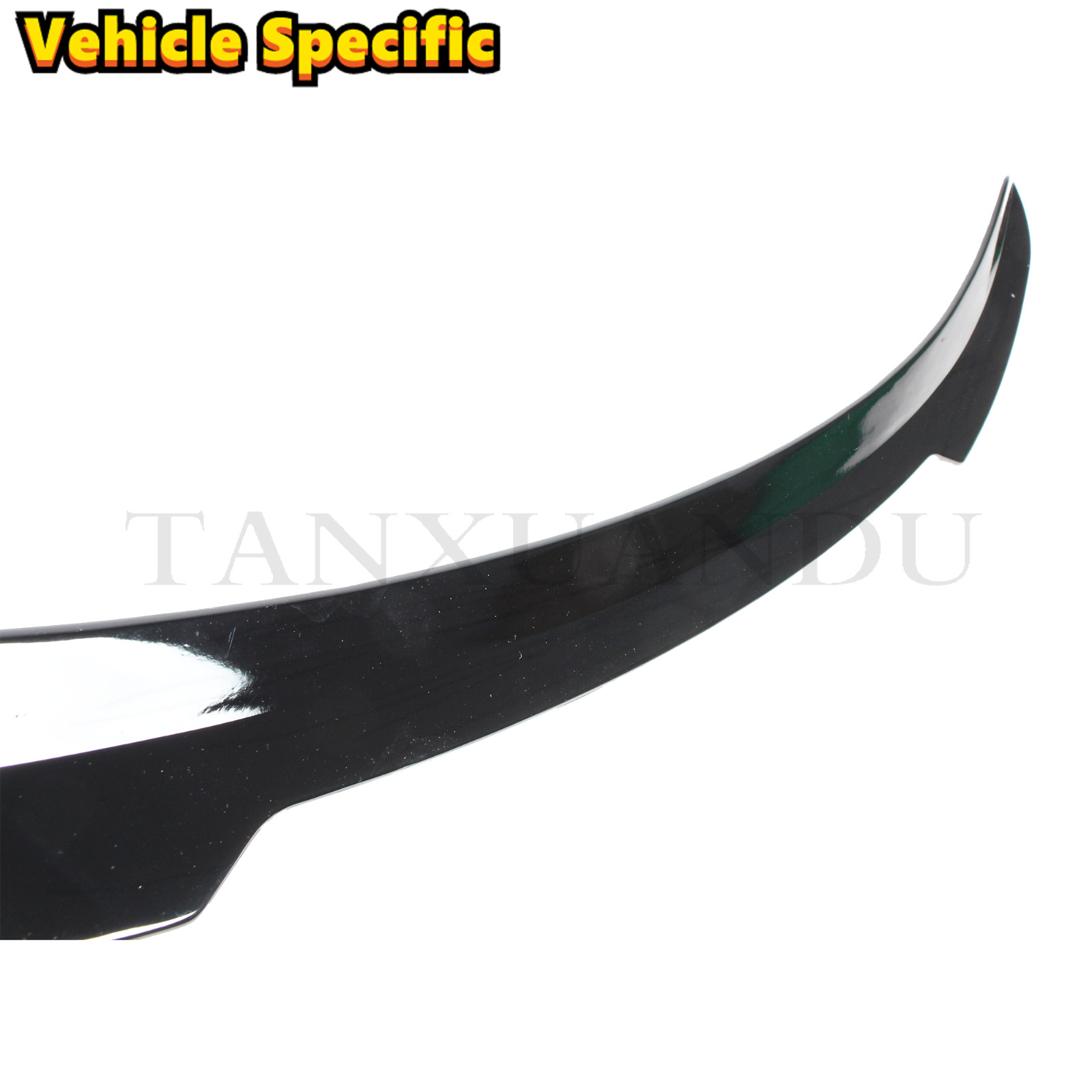 Fit For Maserati Ghibli 2014-2024 Rear Trunk Lip Spoiler Wing Black Blade Style