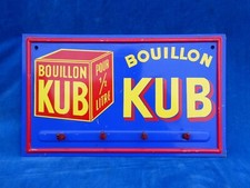 JOLI Nice RARE TOP ! PORTE SERVIETTE VINTAGE Old towel holder - BOUILLON KUB