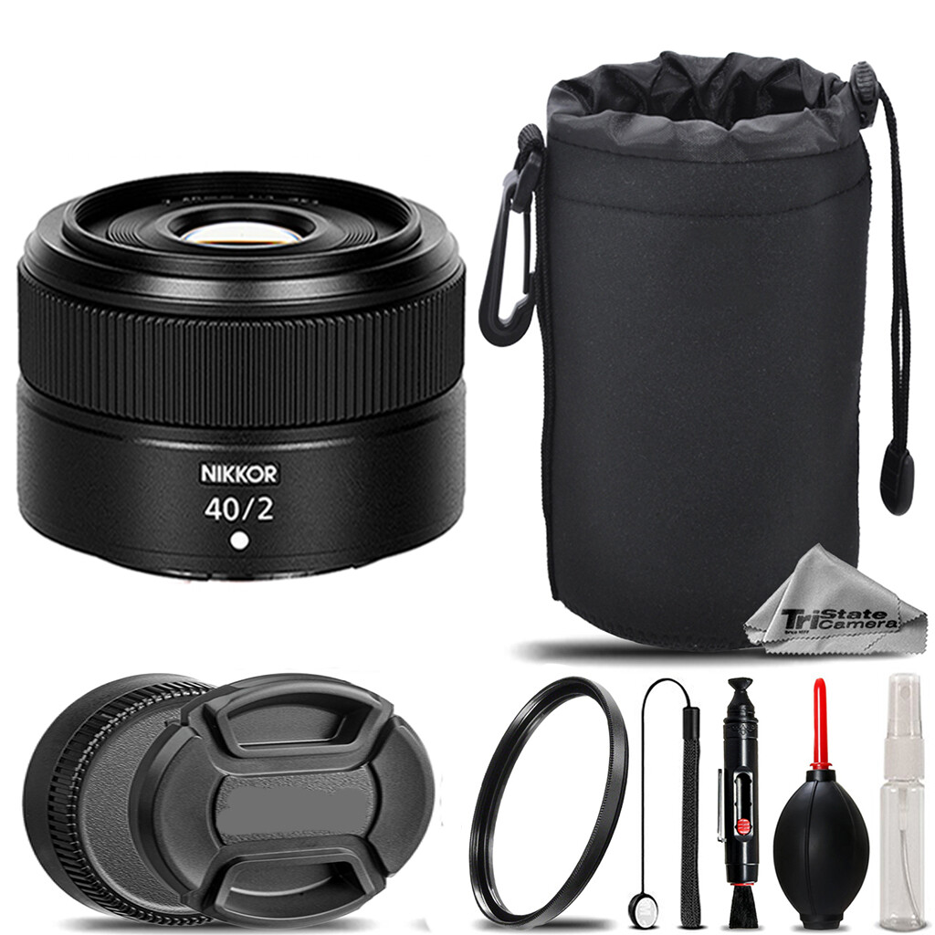 Nikon NIKKOR Z 40mm f/2 Lens + UV Filter+ + Hood + Lens Pouch
