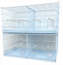 X-LARGE Lot-2 of Birds Flight Parrots Breeding Cages Center Divider Side Doors