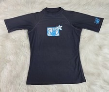 Body Glove Black Long Sleeve Rash Guard Ultra Violet Protection UVP Shirt L