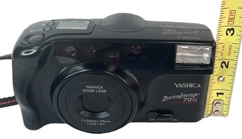 Vtg YASHICA Zoom Image 70 SE 35mm Camera F 35 70mm Scratches Untested Parts Only - Picture 23 of 24