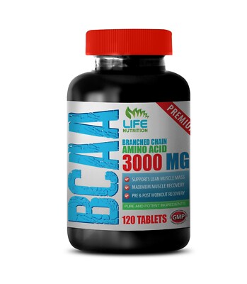 L-Leucine, L-Isoleucine, L-Valine - PREMIUM BCAA 3000MG - energy boosting 1B