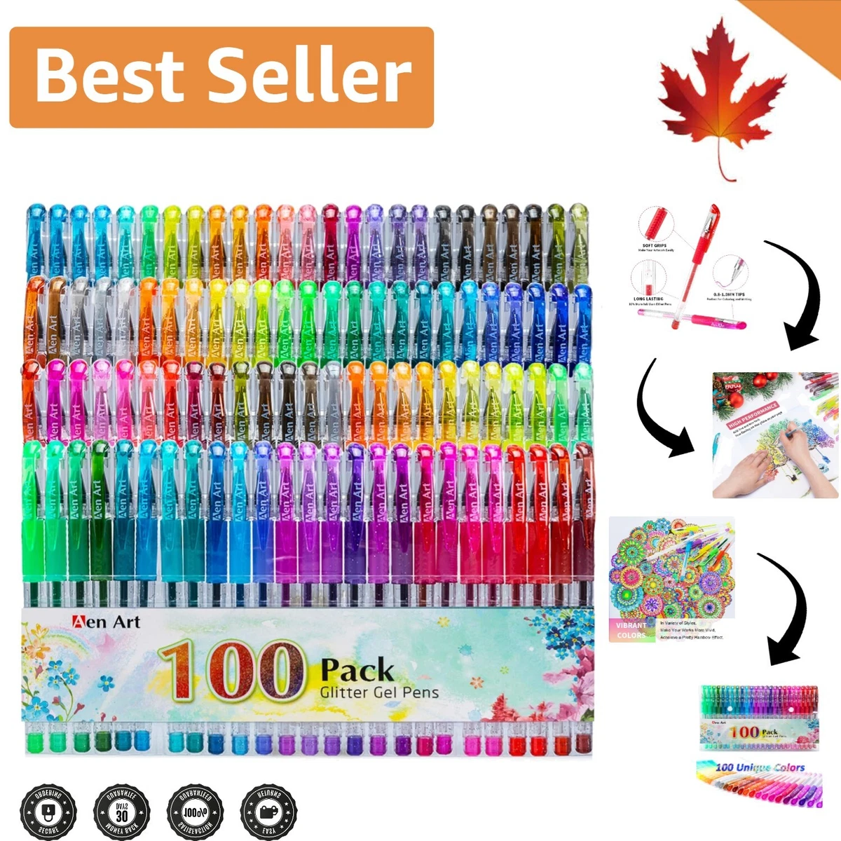 Neon gel 2024 pen pack