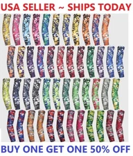 Compression Sports Arm Sleeve Digital Camo Baseball Football Basketball Sleeves