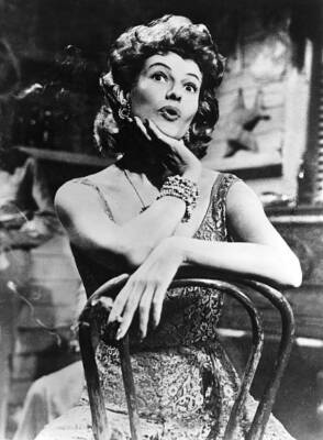 Hayworth, Rita Actress, USA Scene from movie 'Miss Sadie Thomp- 1953 Old Photo 1
