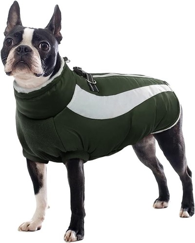 FUAMEY Hundemantel, Hundejacke mit Geschirr Hund kaltes Wetter Mäntel warme Haustierweste Hund - Bild 1 von 6