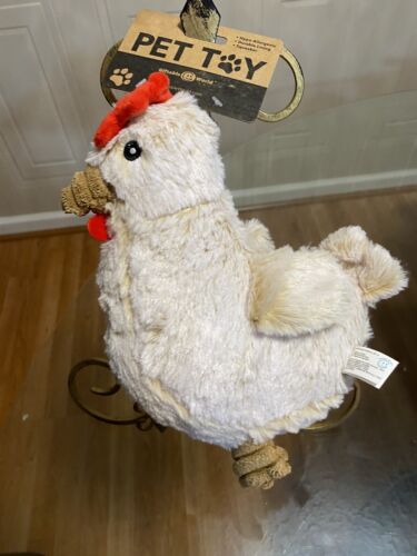 Giftable World 9" Chicken Dog Toy w/Squeaker P19194 New 10” - Picture 3 of 15