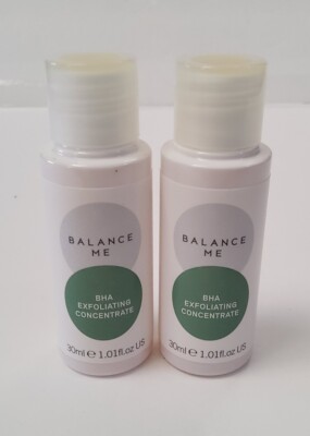 Lot Of 2- Balance Me BHA Exfoliating Concentrate 30ml/1.01oz Travel Size