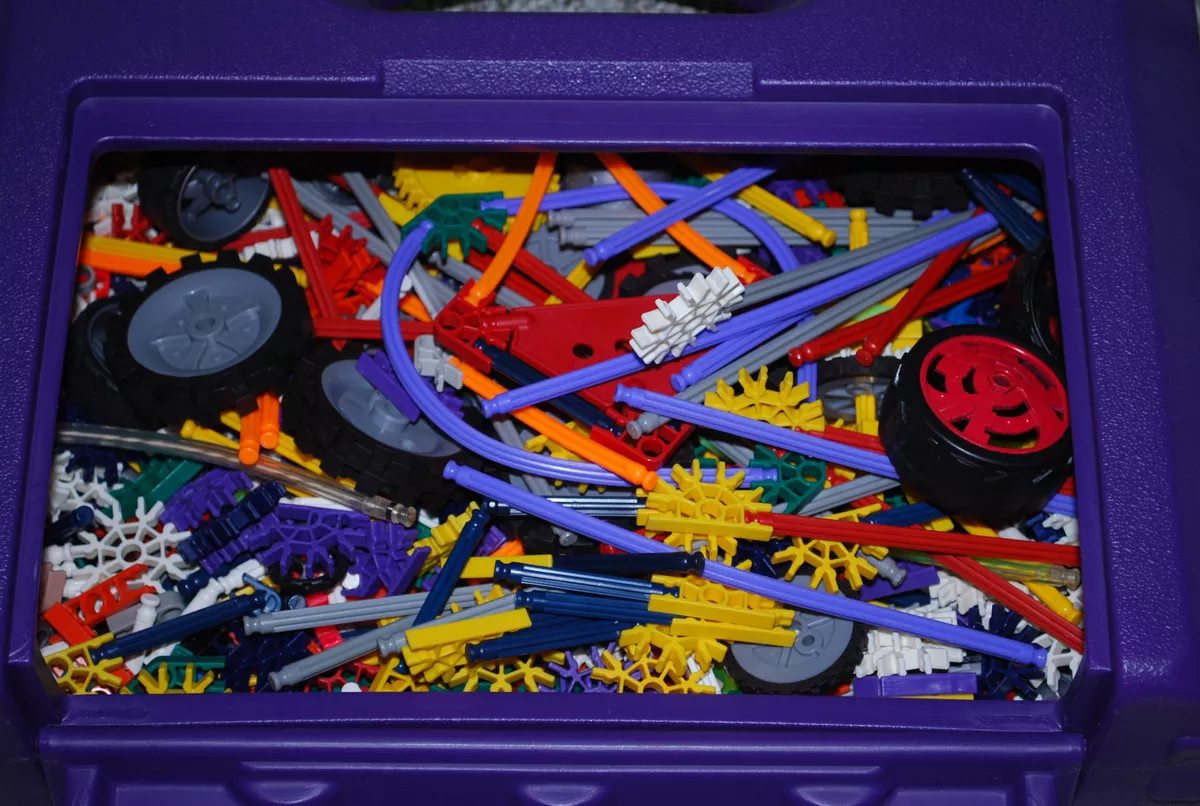 Knex purple store box