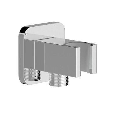 CHRIS BERGEN Wandanschlussbogen mit Brausehalter Schlauchanschluss Chrom
