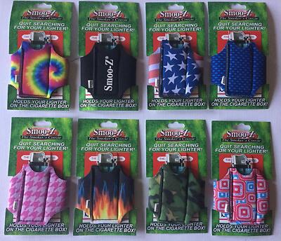 4 X Smoo-Z Smoker's Coozie Cigarette Case And Lighter Holder,any Random  Design