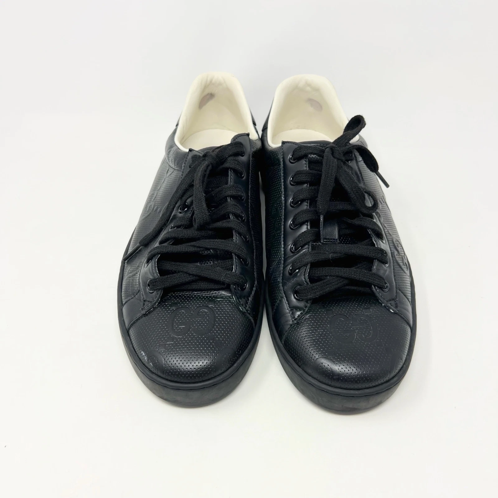 Baskets en relief GUCCI noir Ace GG pour homme taille 10