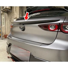 Matte Black For Mazda 3 4th Hatchback OE Look Rear Middle Trunk Spoiler Wing