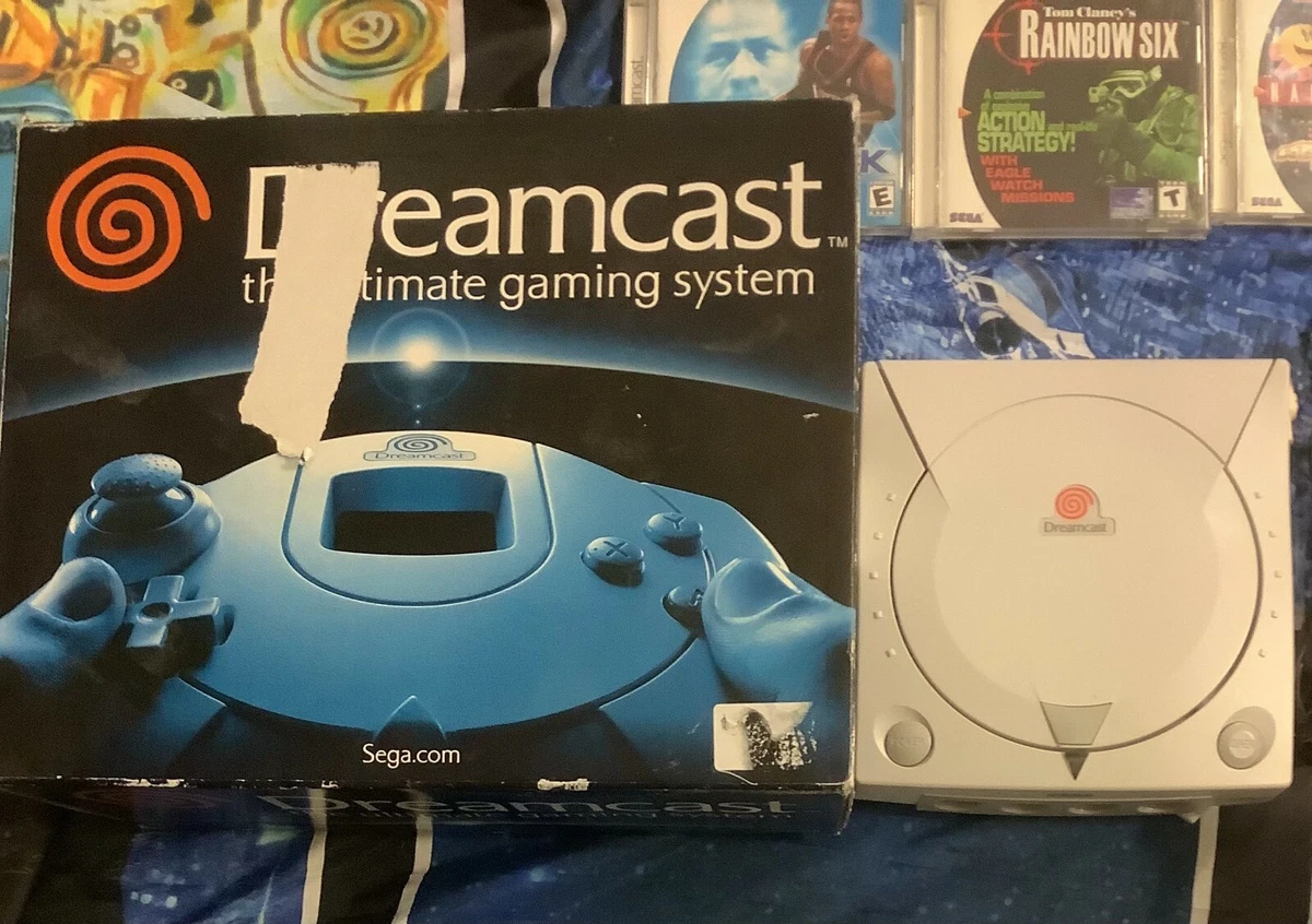 Console SEGA DREAMCAST IN BOX with NAMCO MUSEUM and 21 OTHER GAMES !