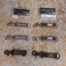 SUPREME SS25 B.B. SIMON DENIM KEYCHAIN STUDDED RHINESTONE BLACK CAMO INDIGO BLUE