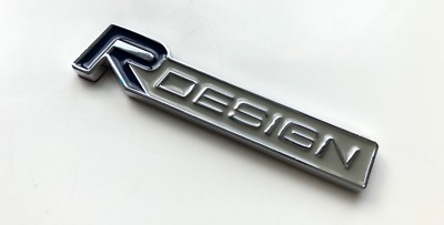Volvo R Badge Rear 1X VOLVO BLUE R DESIGN Car Rear Boot Badge C30 S40 V50 XC60 XC90 S60 ...
