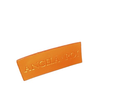 Borsa a tracolla Angela Roi in pelle vegan pesca/arancia - elegante e cruelty free - Foto 15 di 15