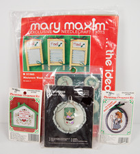 Vintage Needlecraft Christmas Ornament Kits Mary Maxim The New Berlin Co. NIP