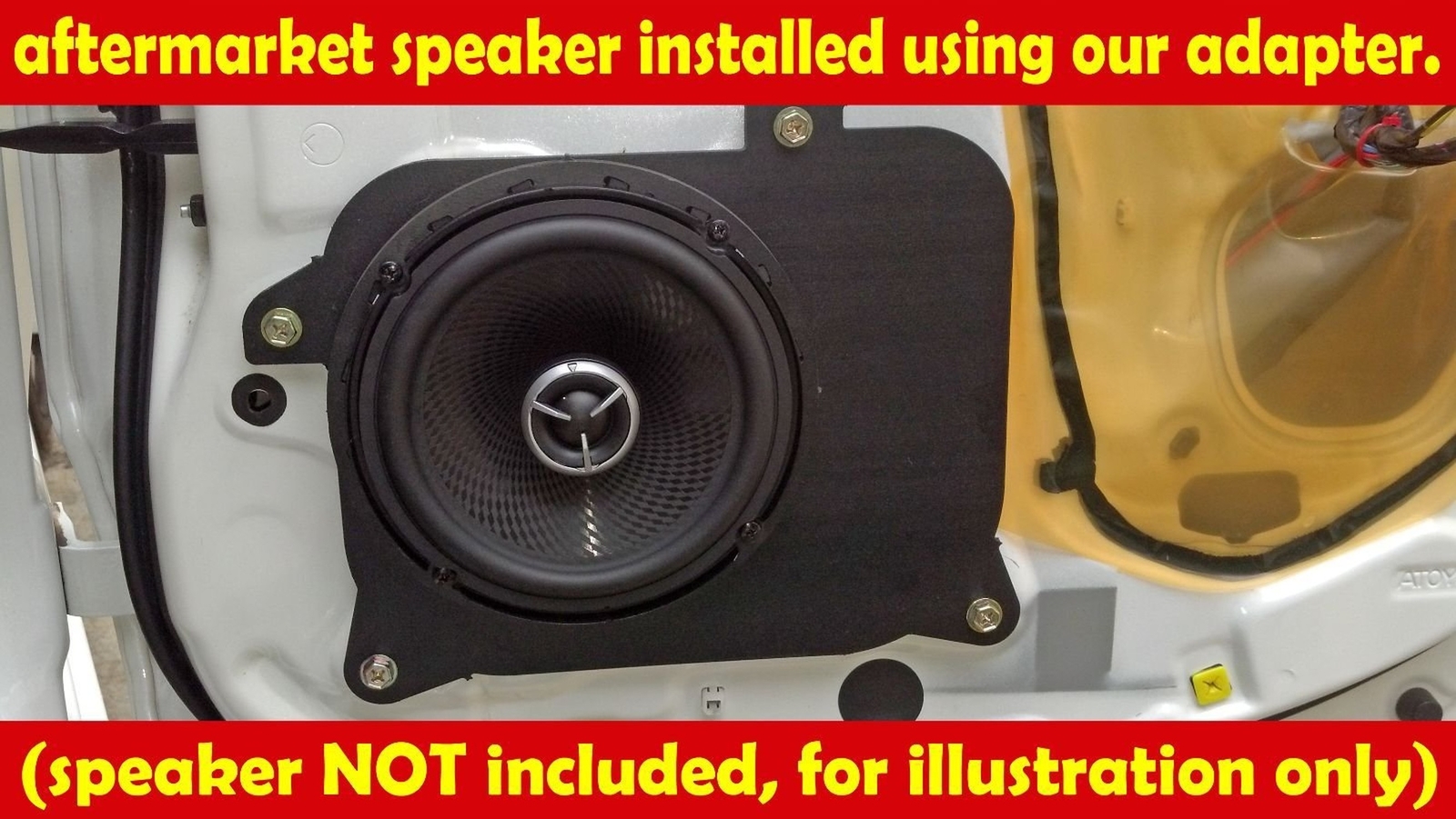 Rear Door Speaker Adapter Spacer Rings Fits 1998-2005 Lexus GS300 / GS400 - S...