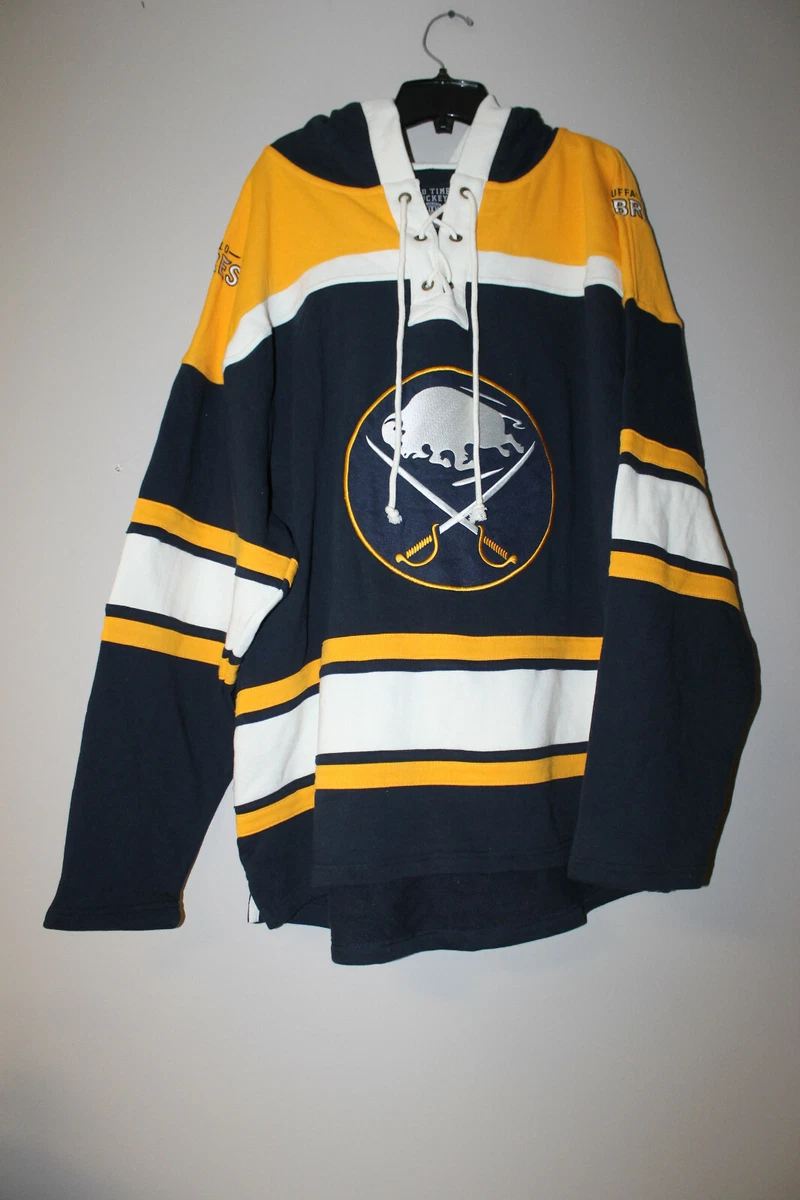 One Buffalo Sabres Hoodie Sweatshirt Gray Men's Size XL NHL Hockey