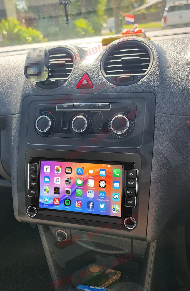 Para VW CADDY 2003-2020 Car Stereo Radio Android 13 Apple Carplay GPS FM WiFi - Imagen 2 de 4