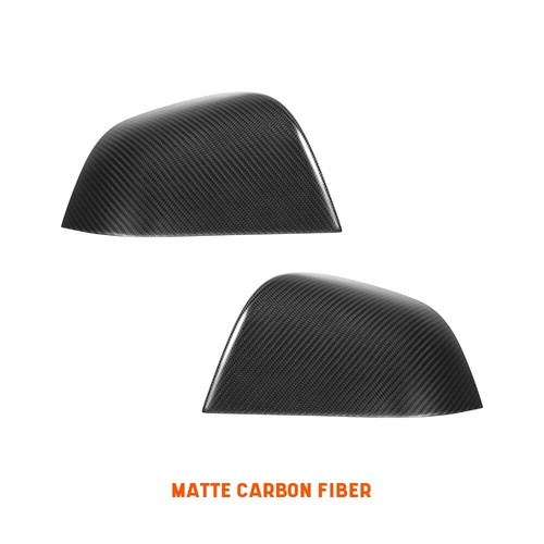 Matte Real Carbon Fiber Side Rear View Mirror Covers For tesla model 3 Highland - Picture 7 of 7