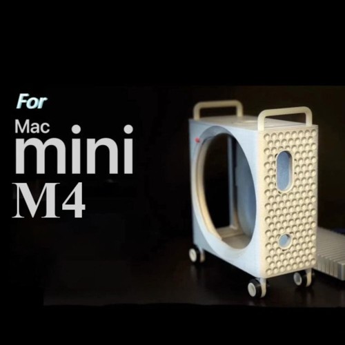 Vertical Storage Stand Host Cover for Mac Mini M4/M4 Pro 2024 PC Accessories