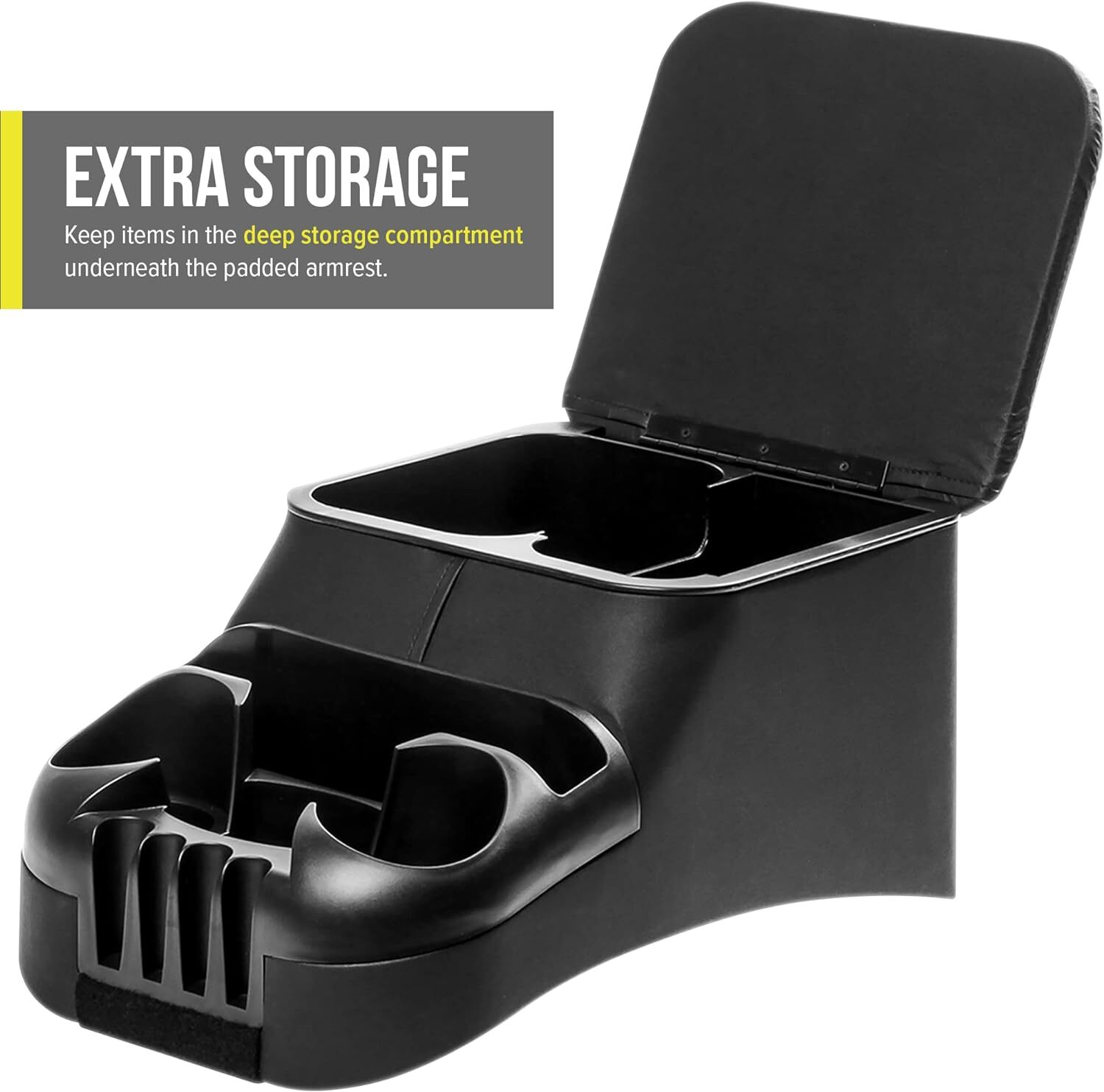 Universal Car Center Console Organizer With Cup Holder for Truck Bench