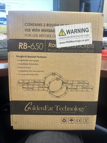 GoldenEar Invisa 650 Rough in Brackets (pr) Rough-in Brackets (2/box)