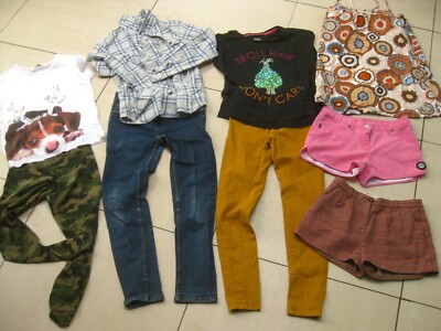 MÄDCHEN BEKLEIDUNGSPAKET OUTFIT Shorts Oberteile Jeans 11 12 Jahre BODEN GAP ZARA ROXY