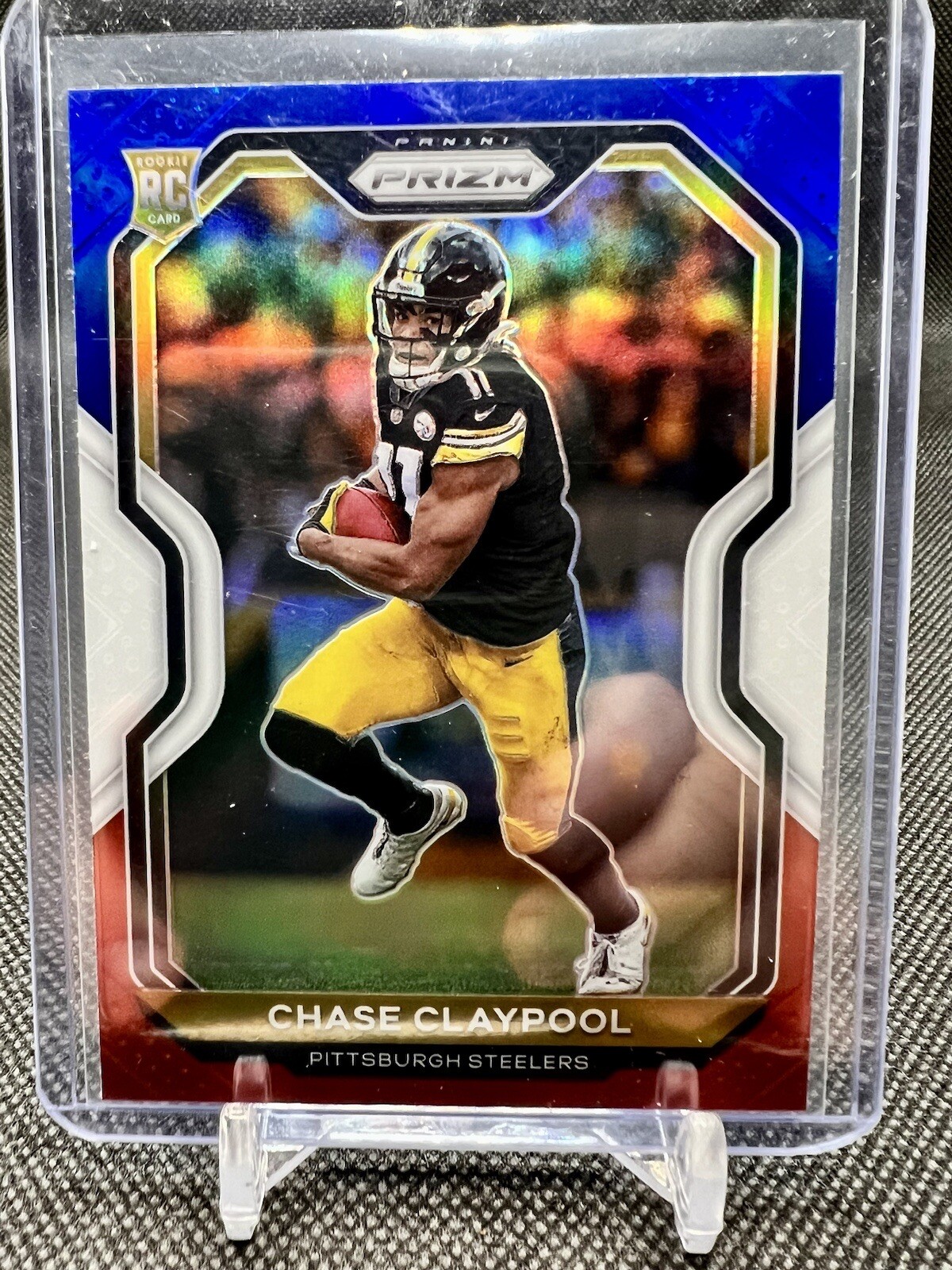 2020 Panini Prizm CHASE CLAYPOOL RC ROOKIE RED WHITE BLUE #392 STEELERS ND IRISH
