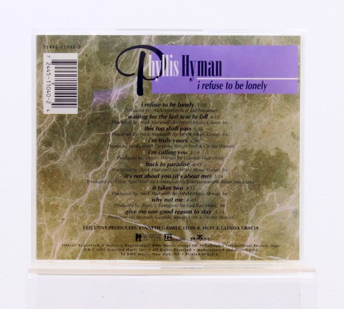 Phyllis Hyman - I Refuse To Be Lonely - Musik CD Album - Guter Zustand - Bild 3 von 3