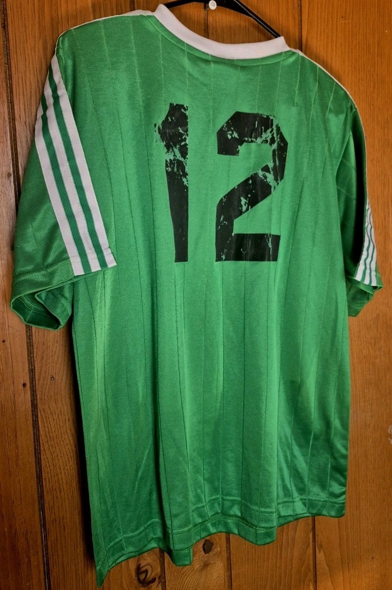 Adidas Vintage Jersey Football Soccer Shirt 90s Green Trikot Men