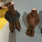 Hand-Carved Painted Wood Maritime Folk Art Carving Figurines Set of 3 — photo 2