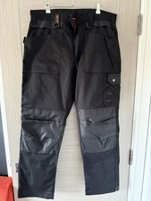 Scruffs Holster Work Trousers - Trade Flex Straight Leg with Stretch Fabric 34R