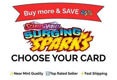 Pokémon TCG Surging Sparks Choose Your Card Singles | NM Bulk Discount