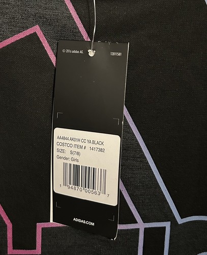 NUEVO CON ETIQUETAS NIÑAS ADIDAS ROPA DEPORTIVA SUDADERA CON CAPUCHA GRIS OSCURO EE. UU. TALLA PEQUEÑA (S) (7/8) - Imagen 4 de 14