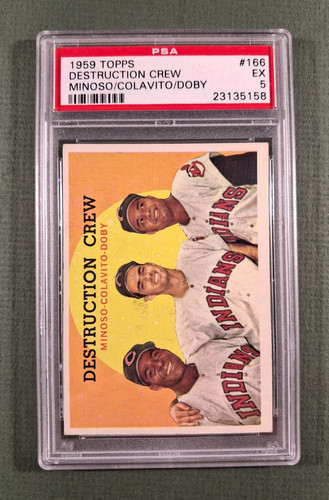 1959 Minnie Minoso / Rocky Colavito / Larry Doby #166