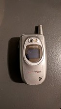 Samsung SCH-A670 - Silver  Verizon  Rare Cellular Flip Phone Phone FOR PARTS